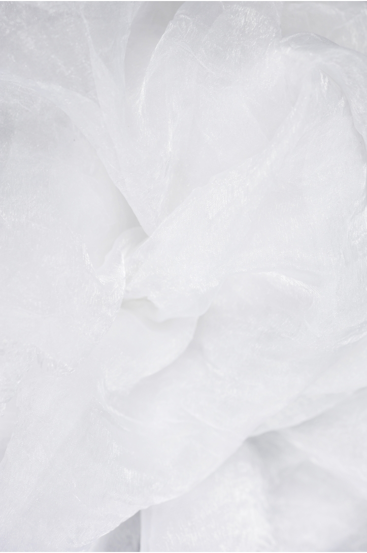 ORGANZA KNITTEREFFEKT GLÄNZEND