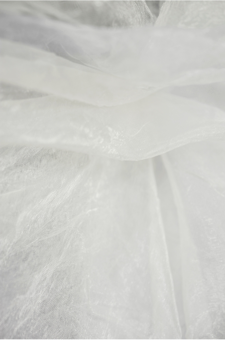 ORGANZA GNIECIONA BŁYSZCZĄCA