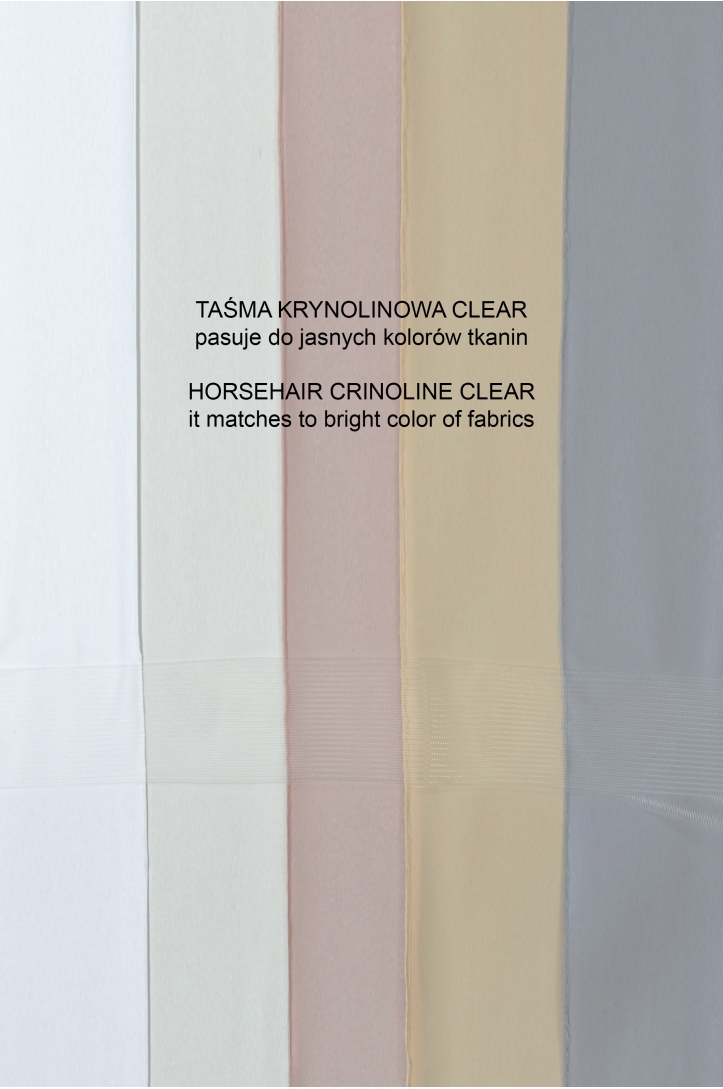  Taśma krynolinowa CLEAR (3,8cm)