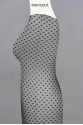 SHM4045 FLOCKED DOT MESH TULLE