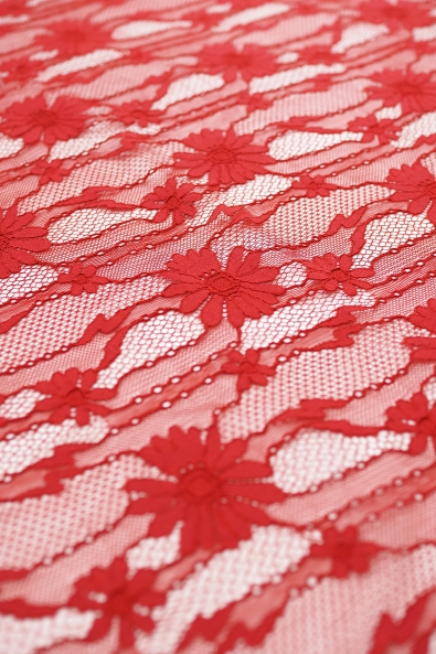 EVENING LACE KORONKA DZIANINOWA MC011 RED