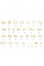 LETTER STICKERS GOLD