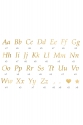 LETTER STICKERS GOLD