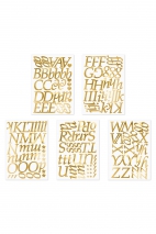 LETTER STICKERS GOLD