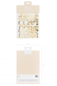 BUCHSTABEN AUFKLEBER GOLD