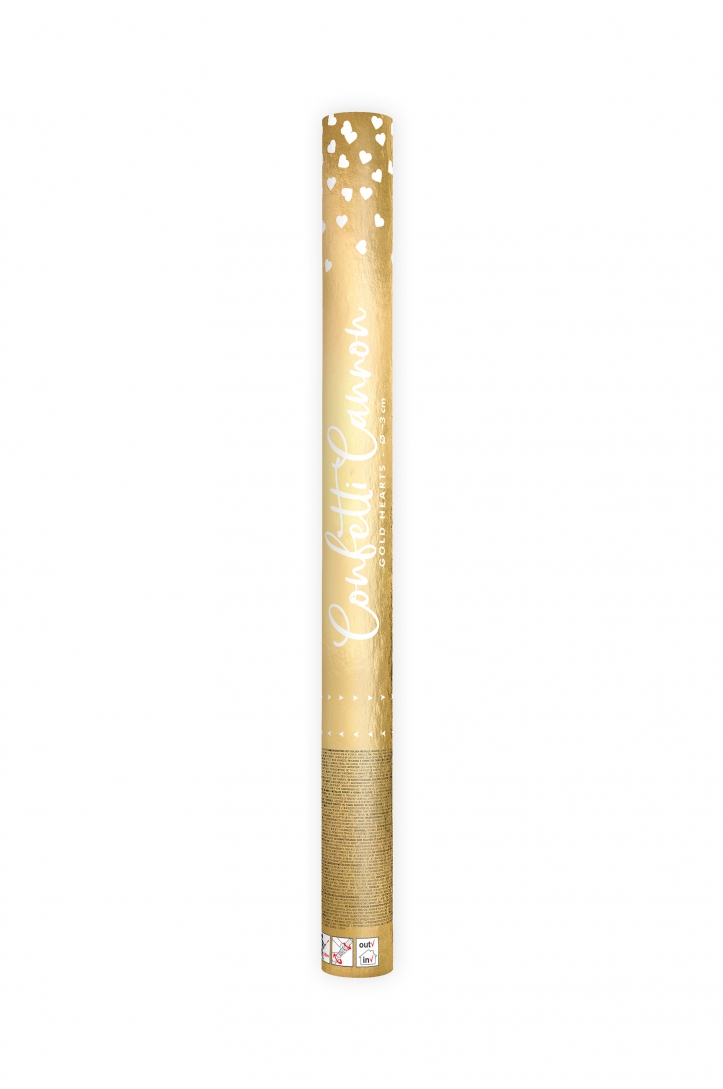 ROHR MIT GOLD HERZ 60 CM