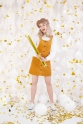 CONFETTI CANNON WITH HEARTS GOLD 60 CM
