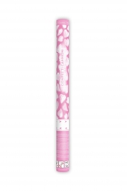 CONFETTI CANNON WITH WHITE HEARTS 60 CM