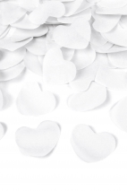 CONFETTI CANNON WITH WHITE HEARTS 60 CM