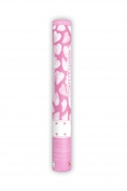 CONFETTI CANNON WITH WHITE HEARTS 40 CM