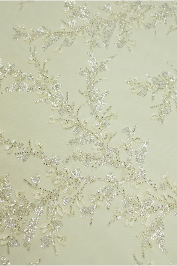 KORONKA ŚLUBNA 12375 IVORY + SREBRO