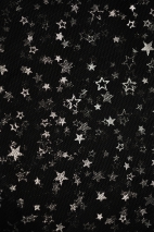 DRESS TULLE WITH STARS T1674 BLACK/SILVER