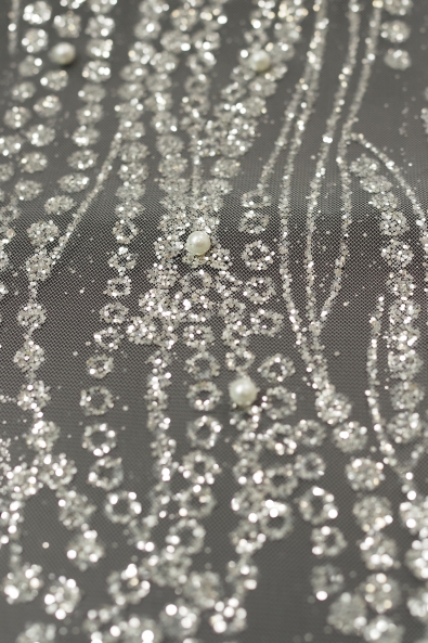 TÜLL PLATIN GLITZER LER128