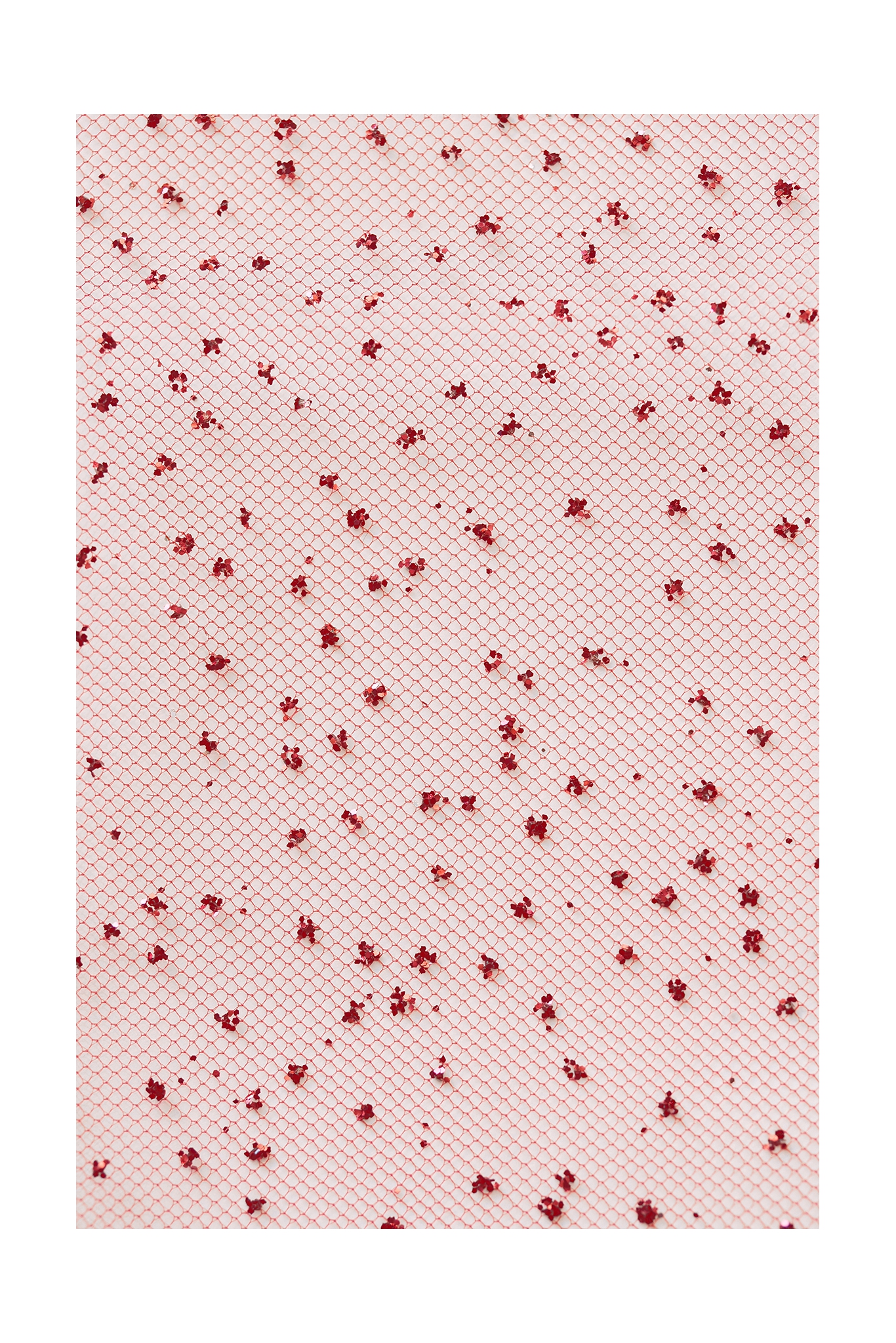 TIUL Z BROKATEM LER1004 BURGUNDY