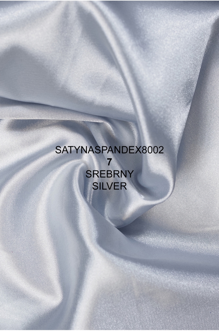 CIENKA SATYNA PODSZEWKOWA SPANDEX 8002
