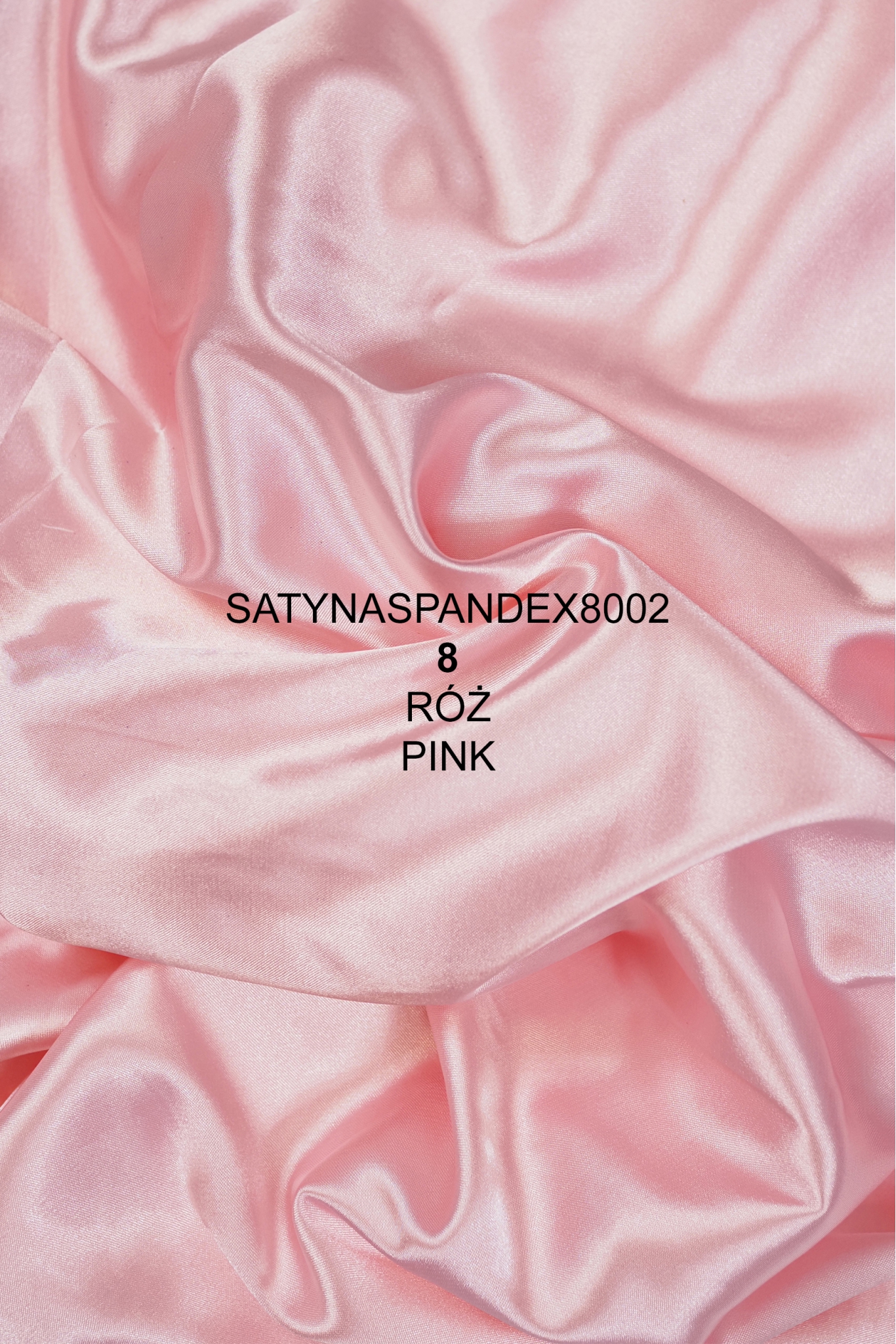 CIENKA SATYNA PODSZEWKOWA SPANDEX 8002