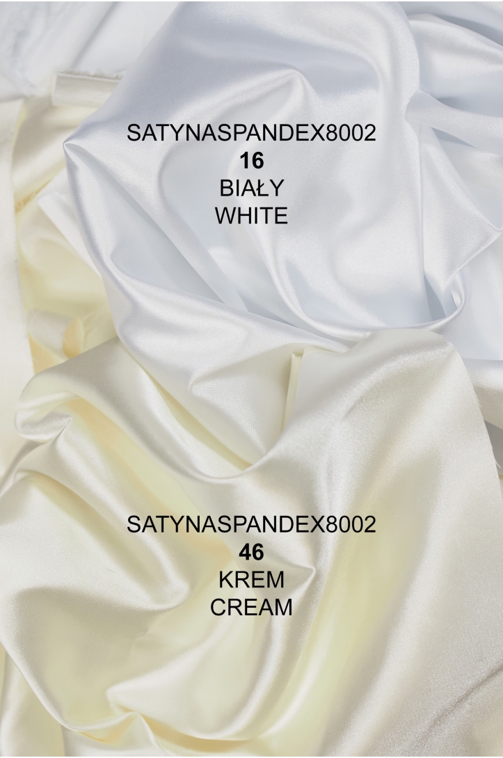 CIENKA SATYNA PODSZEWKOWA SPANDEX 8002