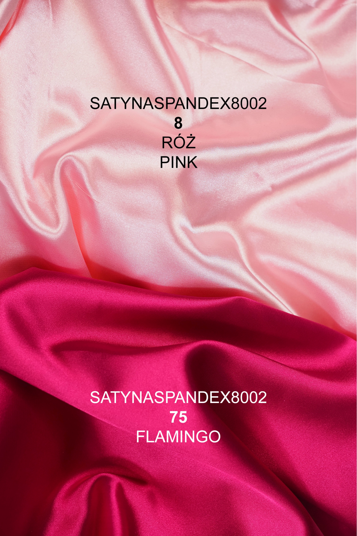CIENKA SATYNA PODSZEWKOWA SPANDEX 8002