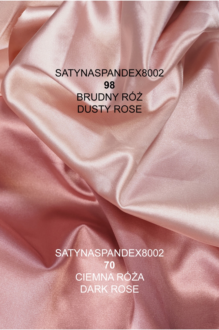CIENKA SATYNA PODSZEWKOWA SPANDEX 8002