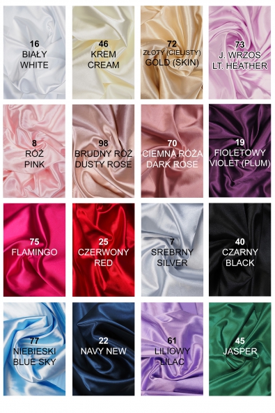 CIENKA SATYNA PODSZEWKOWA SPANDEX 8002