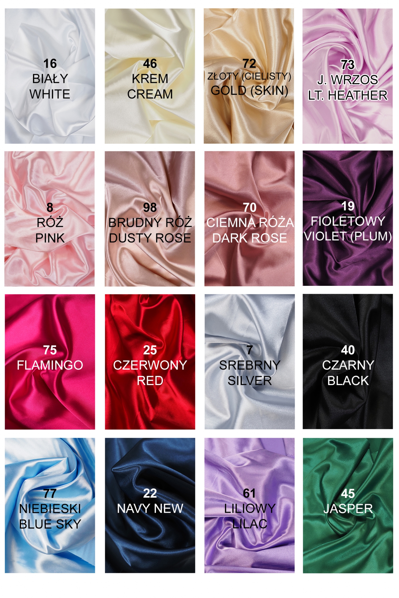 CIENKA SATYNA PODSZEWKOWA SPANDEX 8002