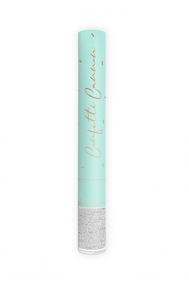 CONFETTI CANNON ROSE GOLD 40 CM