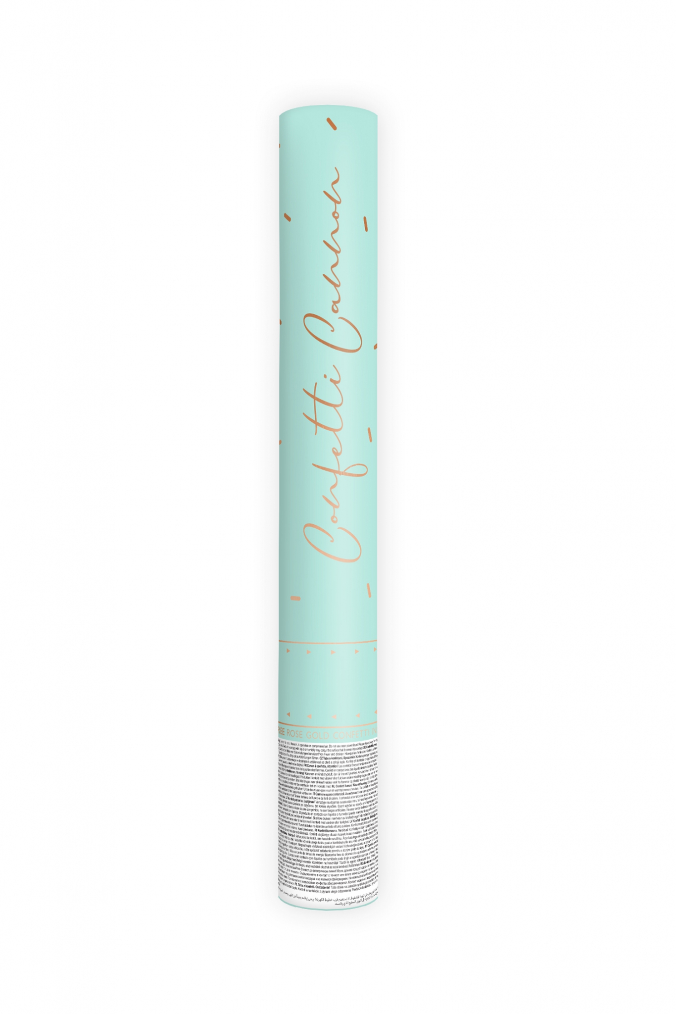 CONFETTI CANNON ROSE GOLD 40 CM