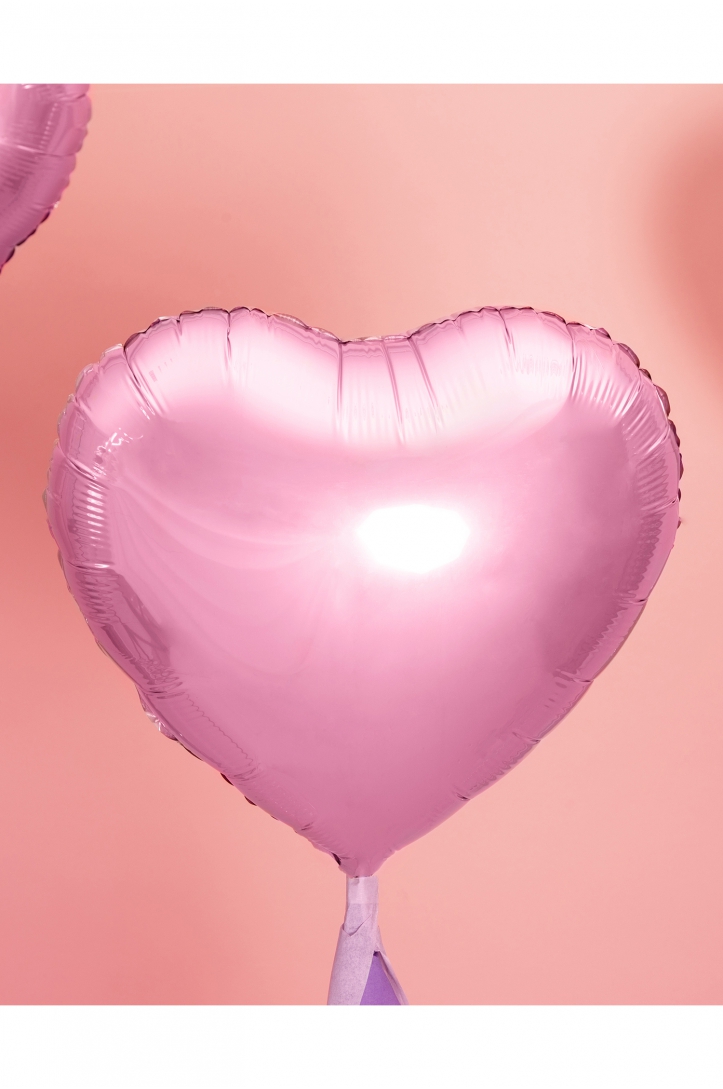 Foil Balloon Heart, 45cm, light pink