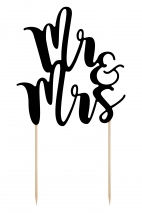 Topper na tort Mr&Mrs, 25,5 cm