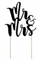 Cake topper Mr&Mrs, 25.5cm