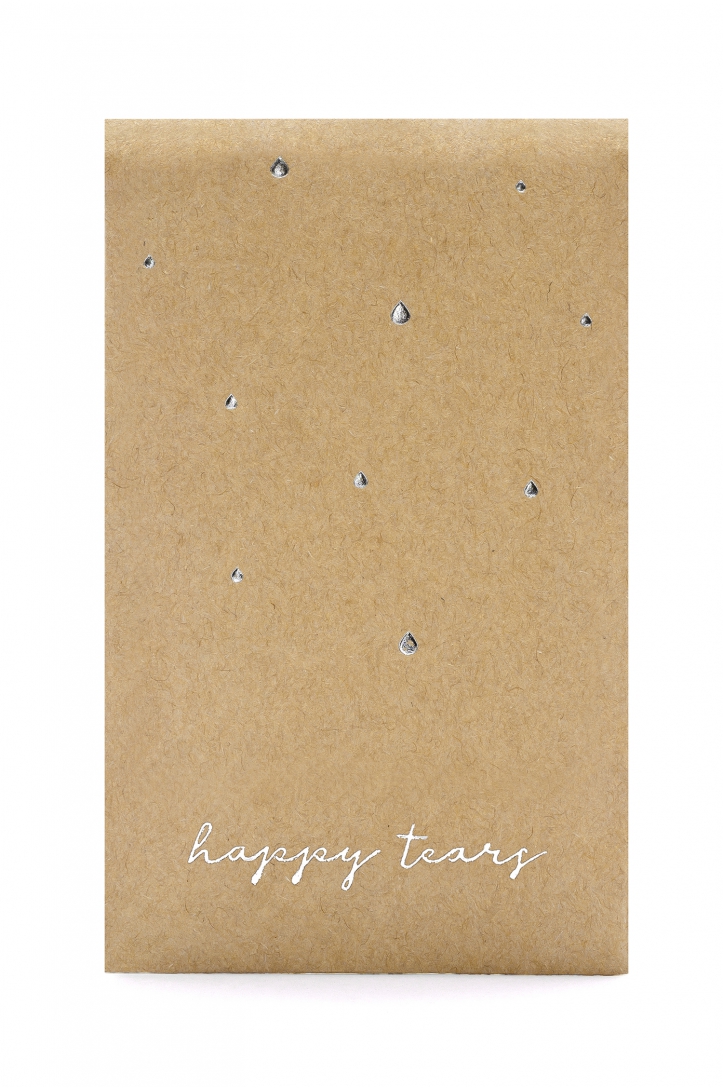 Chusteczki higieniczne Happy tears, srebrny, 7,5x12cm