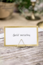 Stojaki na winietki Trójkąty, złoty, 2,3cm