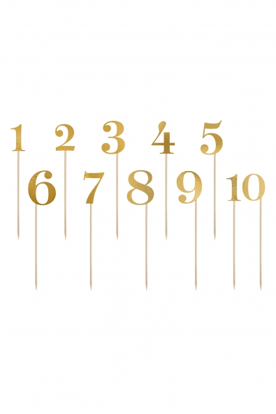  Numery na stół, złoty, 25,5-26,5cm