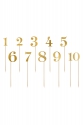 Table numbers, gold, 25.5-26.5cm
