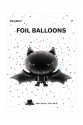 Foil Balloon Bat, 80x52cm