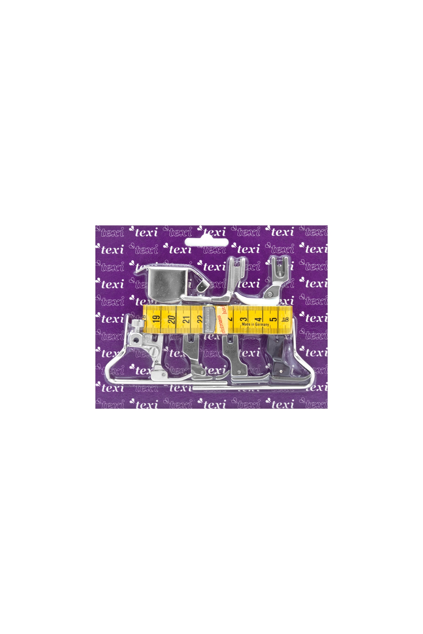 Set of the most necessary sewing feet and accessories for lockstitch machines with bottom feed