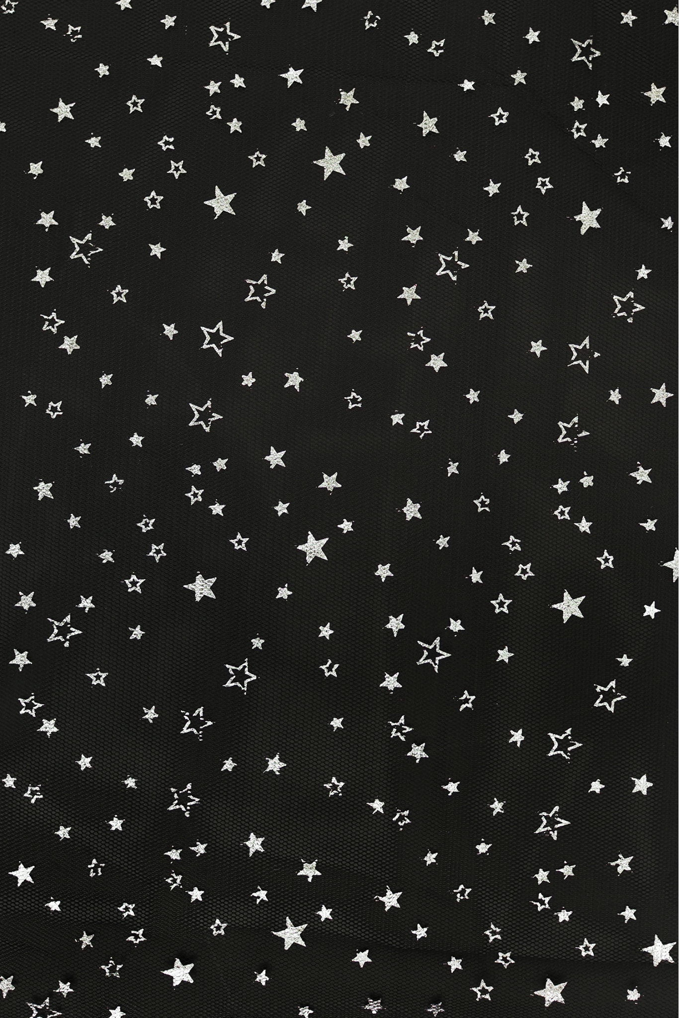 TIUL SUKIENKOWY T1674 BLACK/SILVER