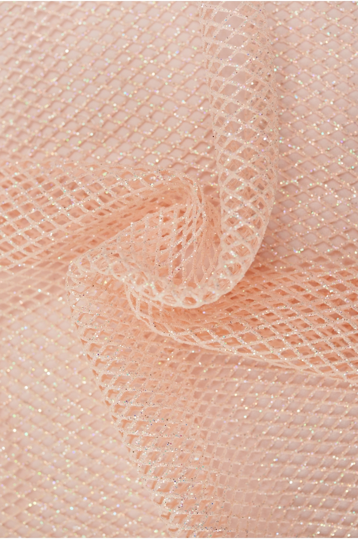 ELASTIC GLITTER TULLE T2836