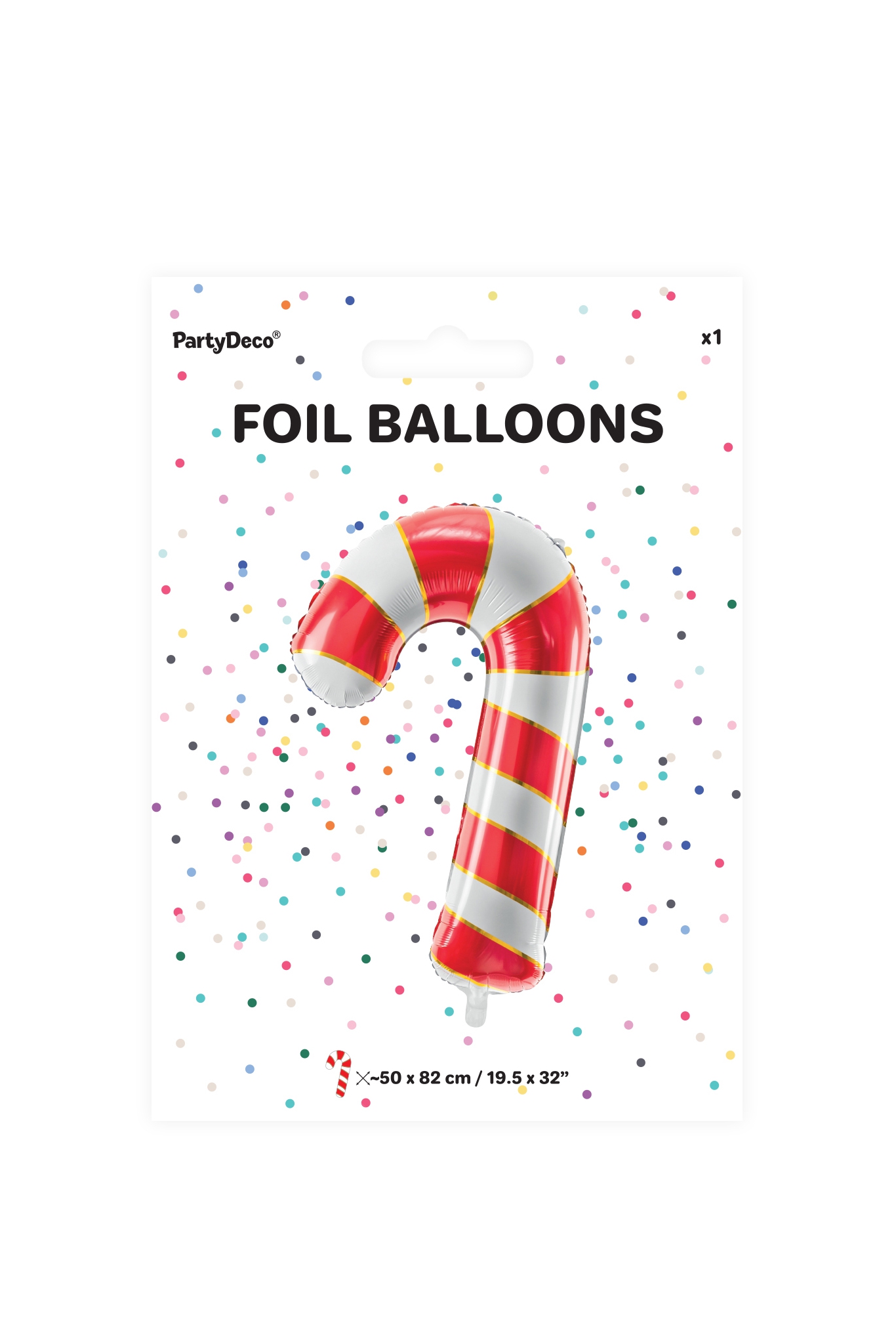 CANDY CANE FOIL BALLOON 50x82cm