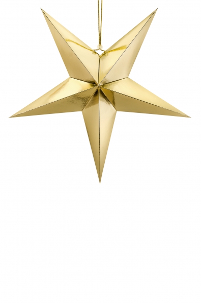 PAPIERSTERN 70 CM GOLD