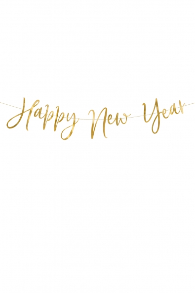 BANER HAPPY NEW YEAR 66x18cm