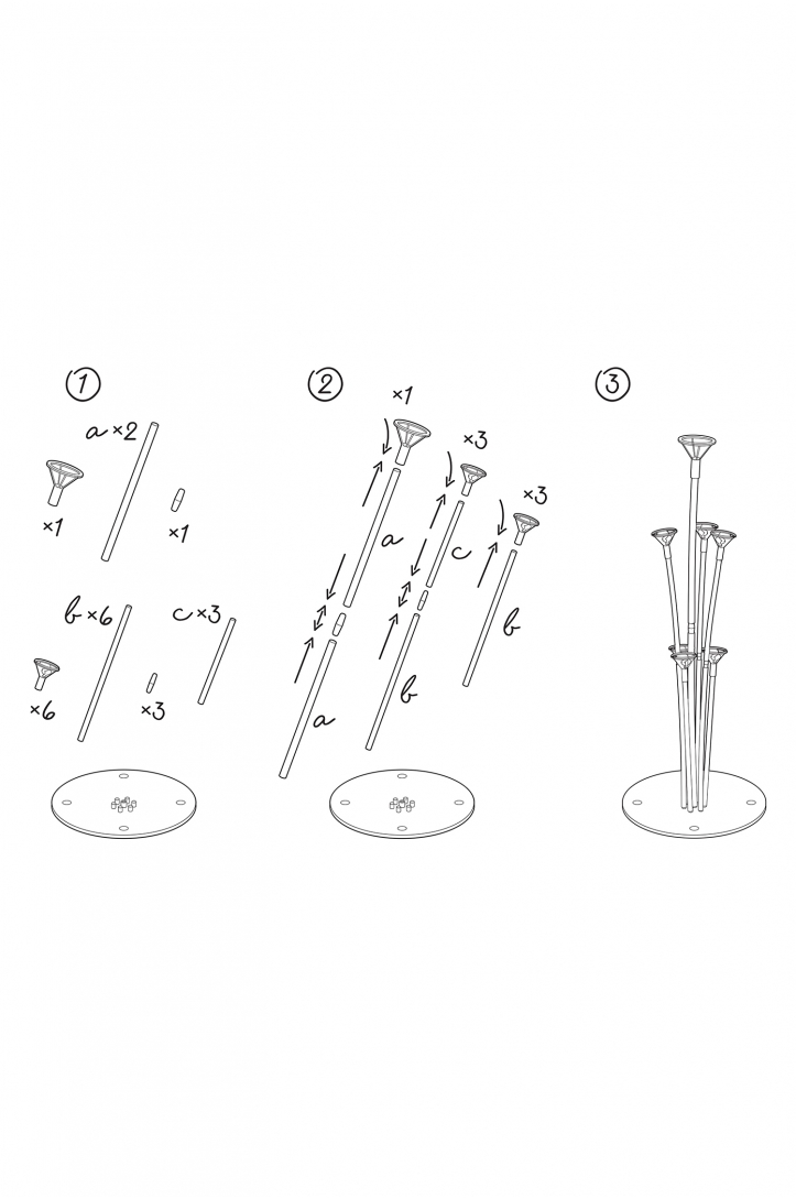 BALLOON STAND 72 CM