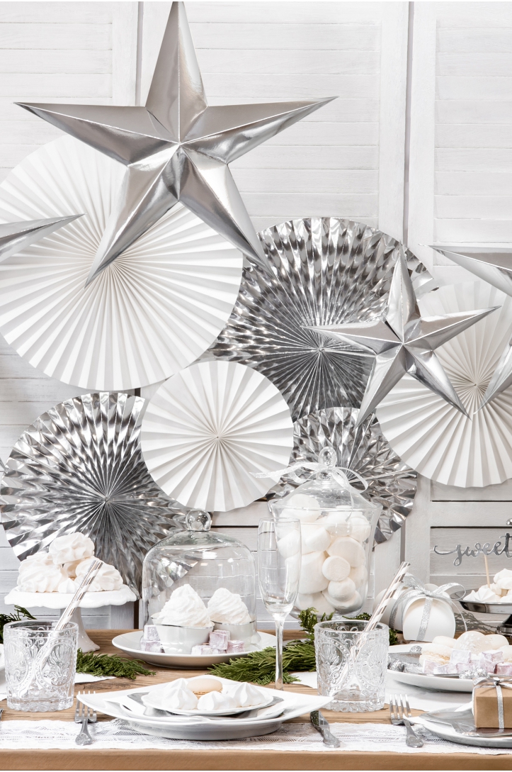 PAPER STAR 70 CM SILVER