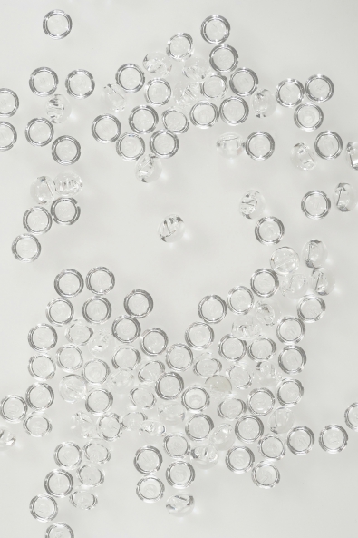 GUZIKI CLEAR płaskie oczko