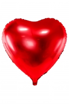 Balon foliowy Serce, 45cm, czerwony