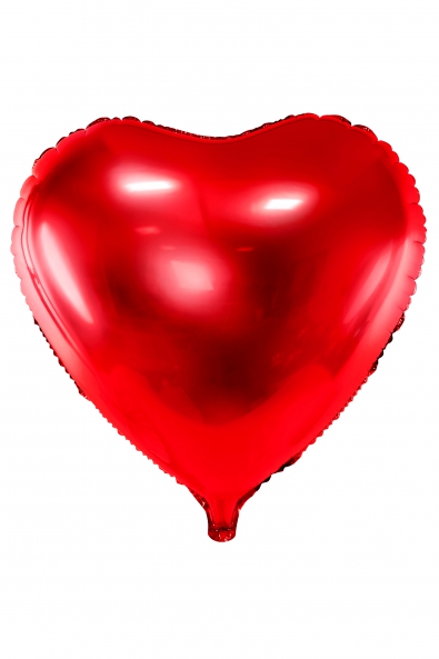 Balon foliowy Serce, 45cm, czerwony
