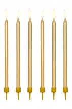 Smooth Birthday Candles, Silver
