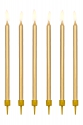 Smooth Birthday Candles, Silver