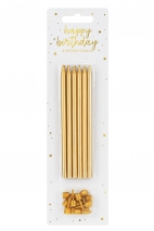 Smooth Birthday Candles, Silver