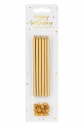 Smooth Birthday Candles, Silver